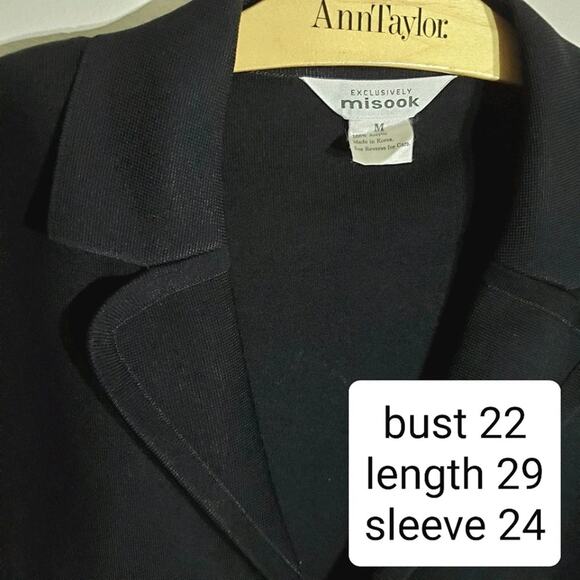 Exclusively Misook lapel button 3 pocket cardigan M Medium - Picture 4 of 4